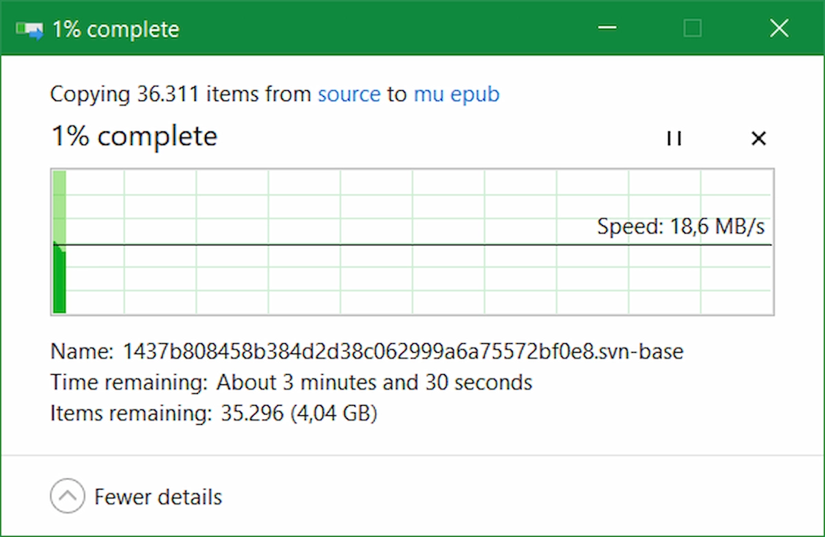 transfer fisiere pe laptop nou cu disc extern
